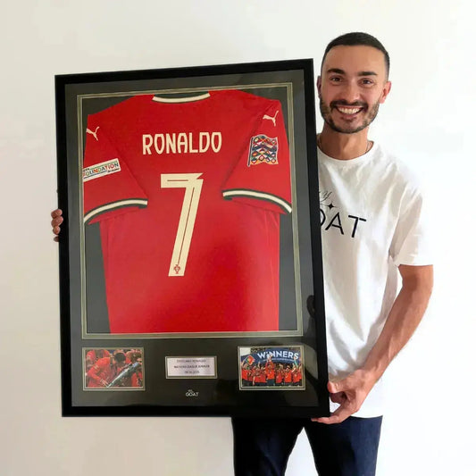Cadre maillot sleeves Ronaldo Portugal