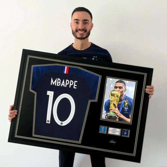Cadre maillot de foot mbappé france 2018