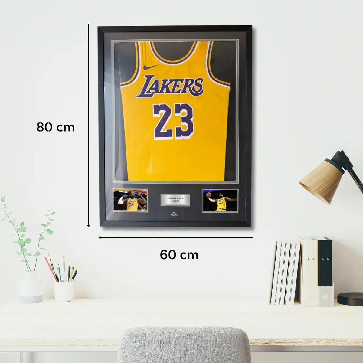 Décoration chambre maillot basket Lakers