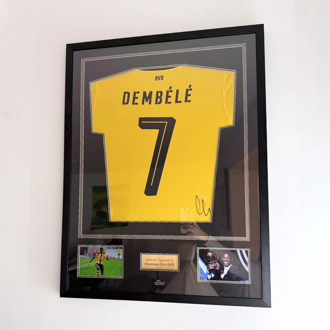 maillot dembele dortmund encadré