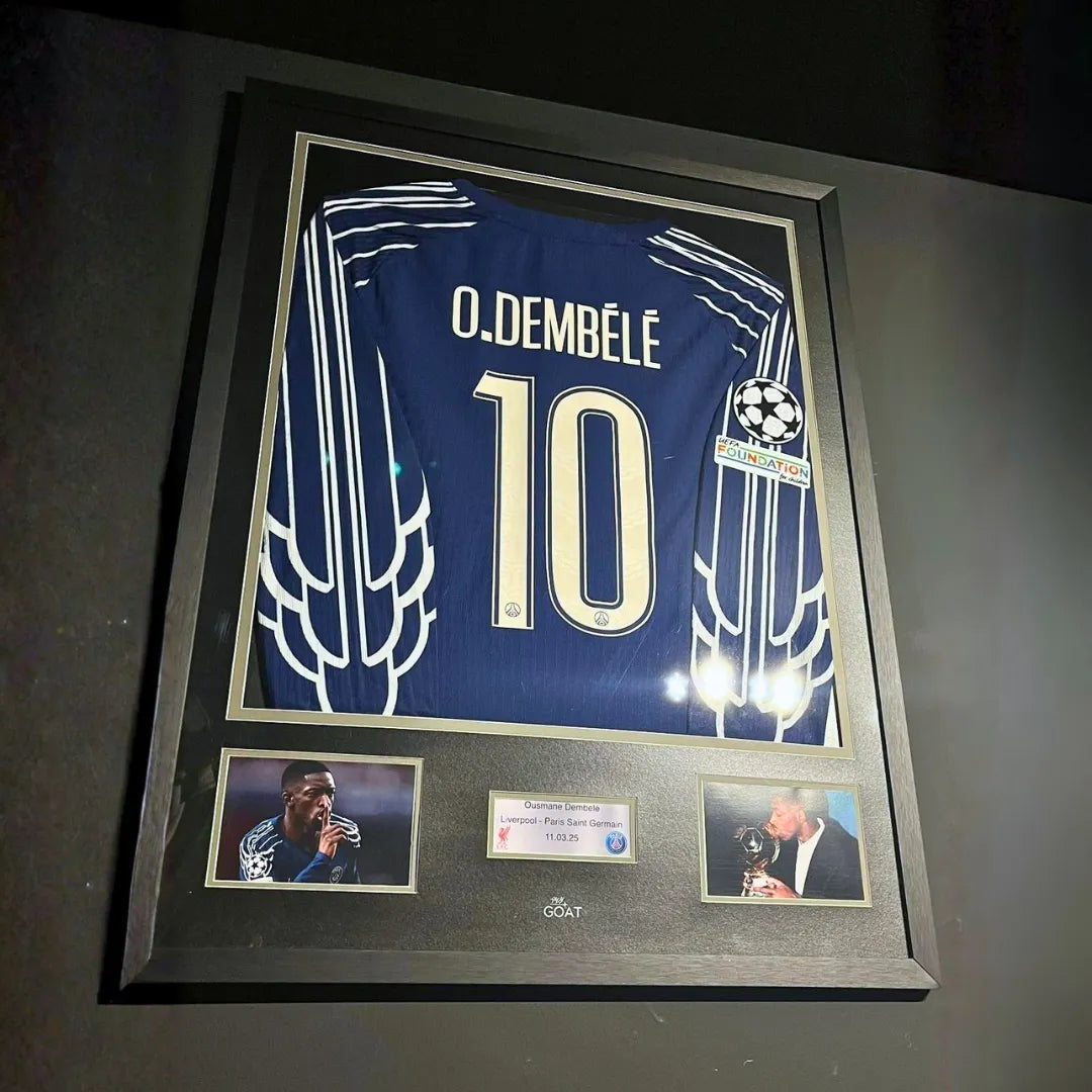 maillot encadré psg dembele