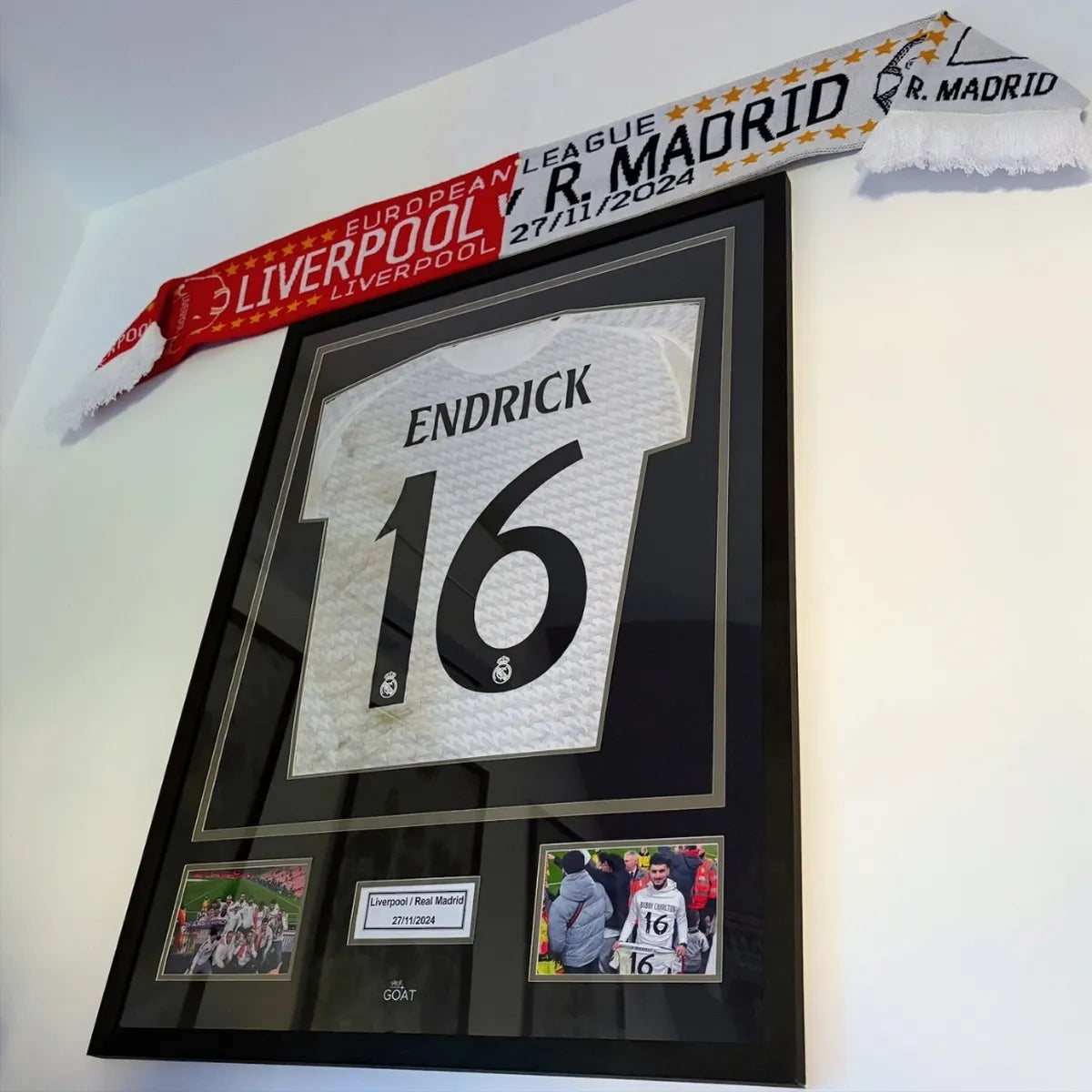 Maillot porté endrick real madrid