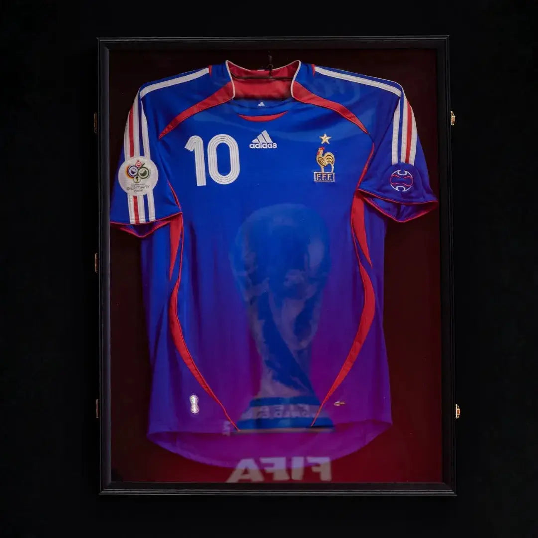 maillot zidane france 2006 encadré