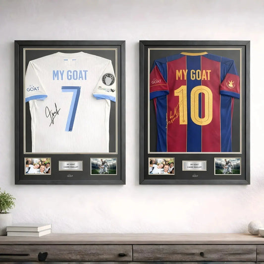 Cadres maillot ronaldo et messi