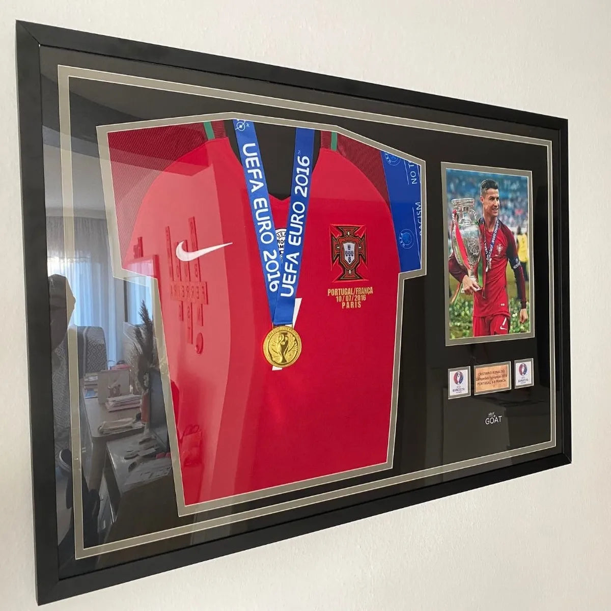 cadre maillot XL portugal champion euro 2016